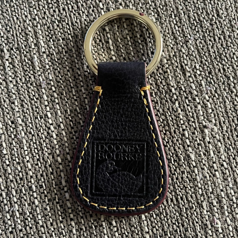Dooney and Bourke Dark Navy and Brown Key Chain